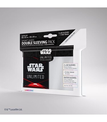 Gamegenic Star Wars: Unlimited: Art Sleeves: Double Sleeving: Space Red (ML)