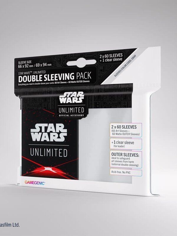 Gamegenic Star Wars: Unlimited: Art Sleeves: Double Sleeving: Space Red (ML)