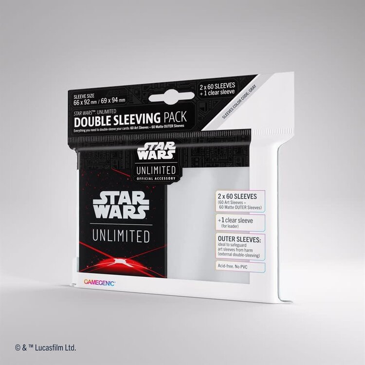 Gamegenic Star Wars: Unlimited: Art Sleeves: Double Sleeving: Space Red (ML)