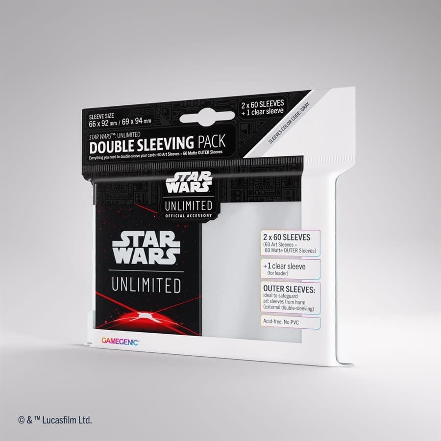 Star Wars: Unlimited: Art Sleeves: Double Sleeving: Space Red (ML)