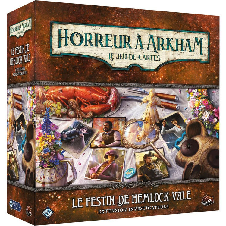 Fantasy Flight Games Horreur A Arkham: Le Jeu De Cartes: Le Festin De Hemlock Vale: Ext. Investigateurs (FR)