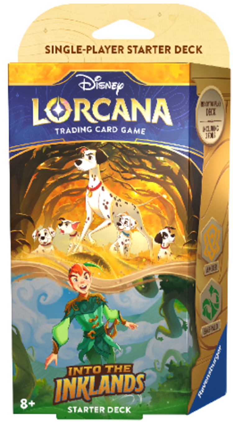 Ravensburger Disney Lorcana: Set 3: Into The Inklands: Starter Deck: Peter Pan (EN)