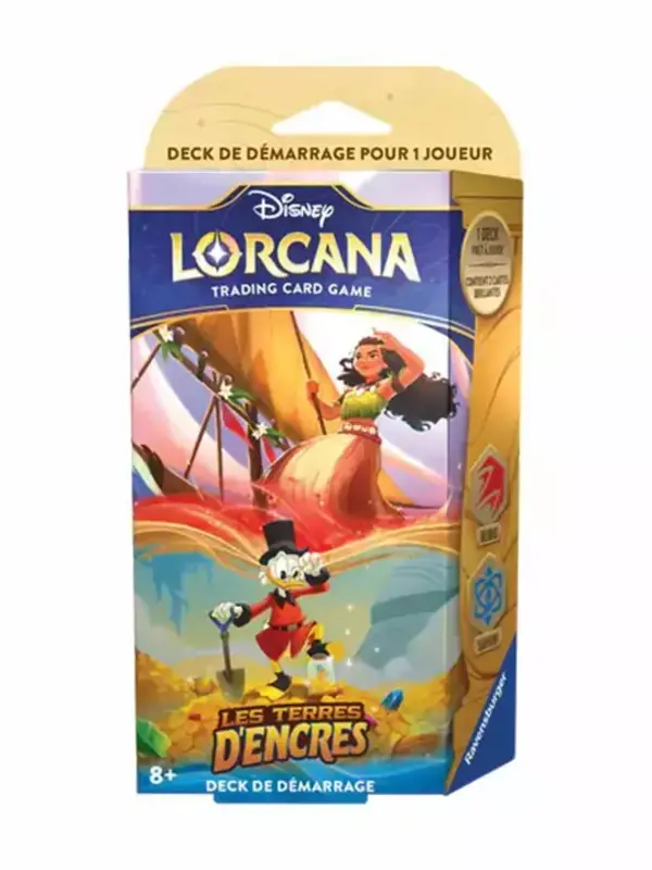 Ravensburger Disney Lorcana: Set 3: Les Terres D'Encres: Deck De Démarrage: Peter Pan Et 101 Dalmatiens (FR)