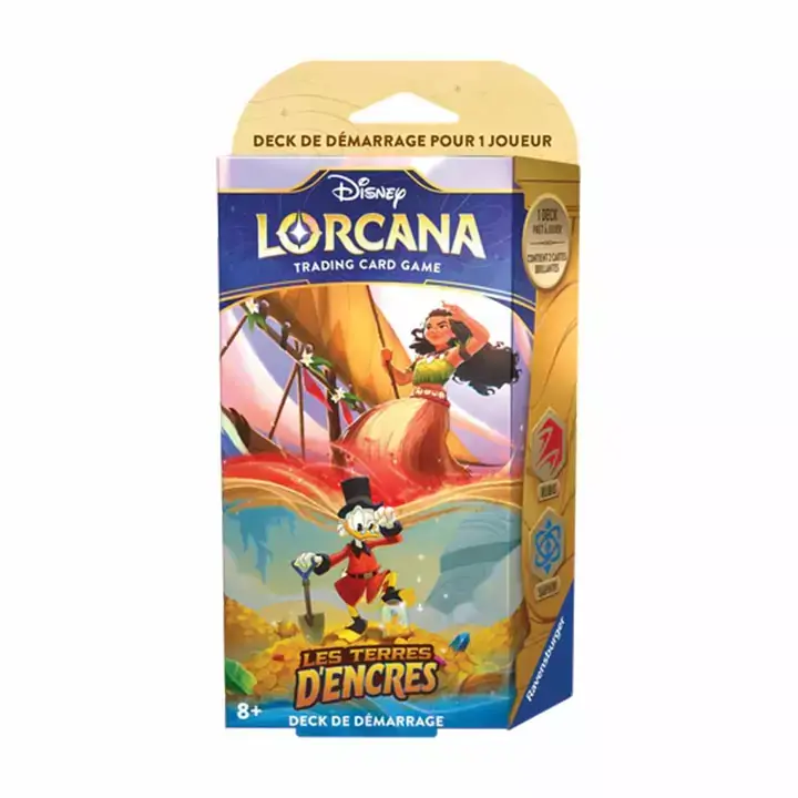 Disney Lorcana: Set 3: Les Terres D'Encres: Deck De Démarrage: Peter Pan Et 101 Dalmatiens (FR)