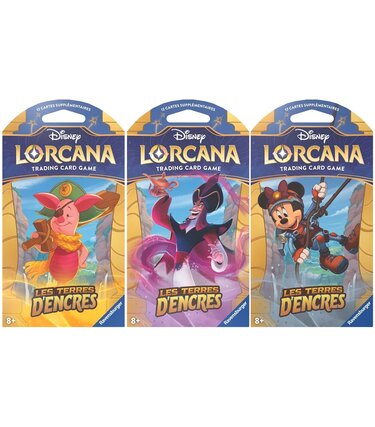 Disney Lorcana Disney Lorcana: Set 3: Les Terres D'Encres Paquets Sleeved (FR)