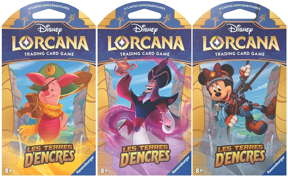 Disney Lorcana: Set 3: Les Terres D'Encres Paquets Sleeved (FR)