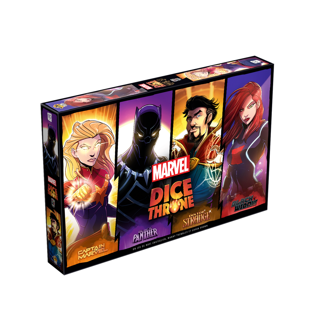 Marvel Dice Throne: Black Widow, Doctor Strange, Captain Marvel, Black Panther (FR)