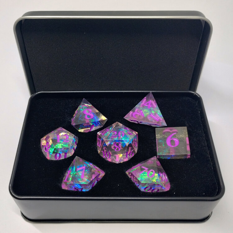 Désirable Games DGPD04 Dés Acérés: Plasma Chatoyant: mauve glacial