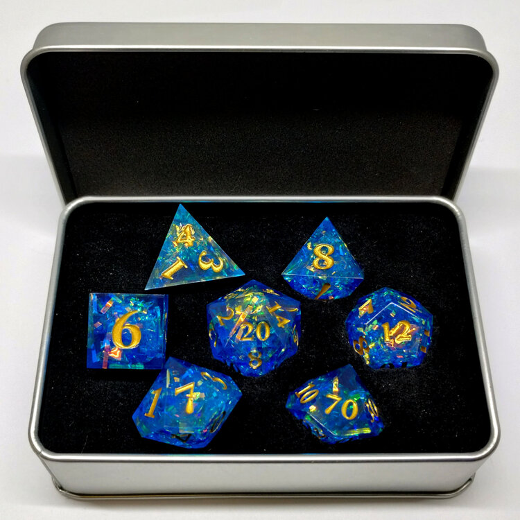 Désirable Games DGTD02 Dés Acérés: Glaçons Prismatique: bleu