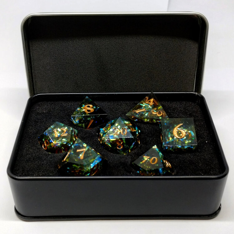 Désirable Games DGTD03 Dés Acérés: Glaçons Prismatique: vert