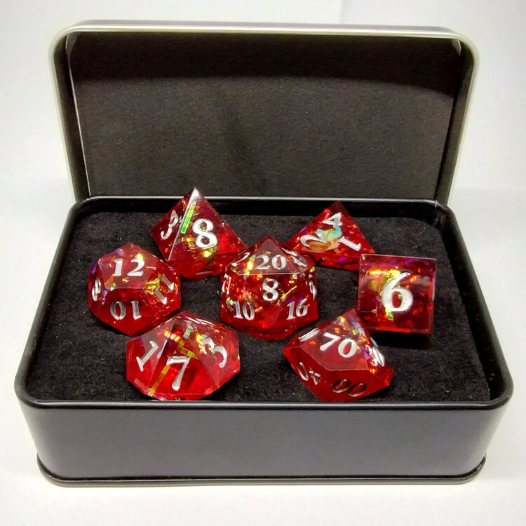 Désirable Games DGTD05 Dés Acérés: Glaçons Prismatique: rouge