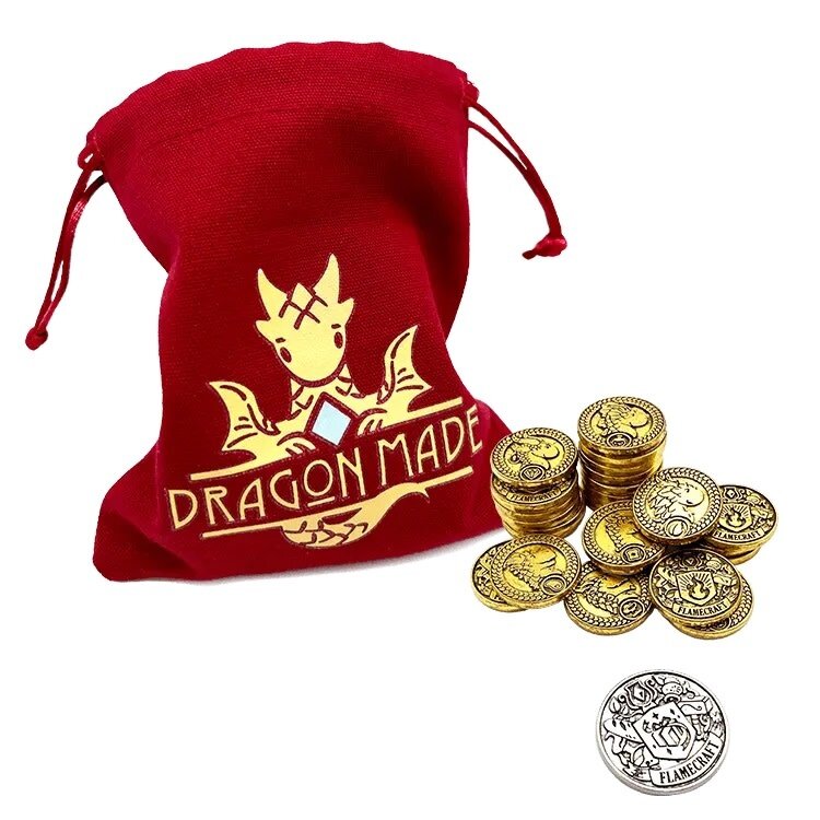 Lucky Duck Games Flamecraft: Ext. Metal Coins (2nd Edition) (ML)