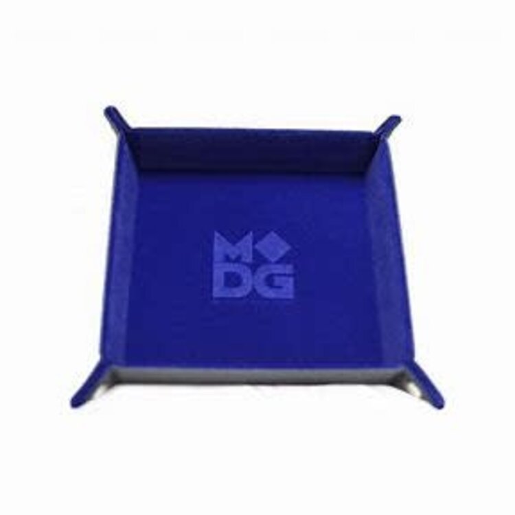 Fanroll 532 Fold Up Velvet Dice Tray: Blue