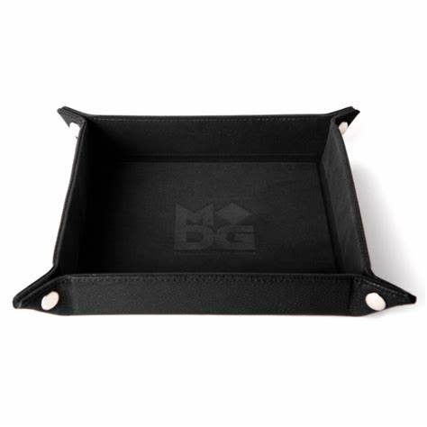 533 Fold Up Velvet Dice Tray: Black