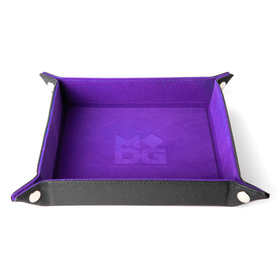 Fanroll 537 Fold Up Velvet Dice Tray: Purple