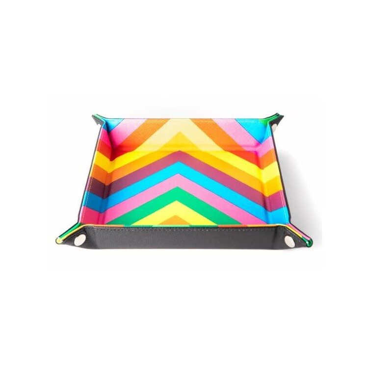Fanroll 534 Fold Up Velvet Dice Tray: Rainbow