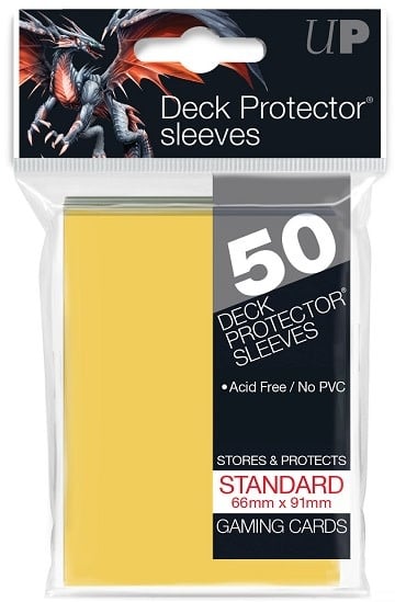 82675 Ultra Pro Jaune «Standard» 66mm x 91mm / 50 sleeves