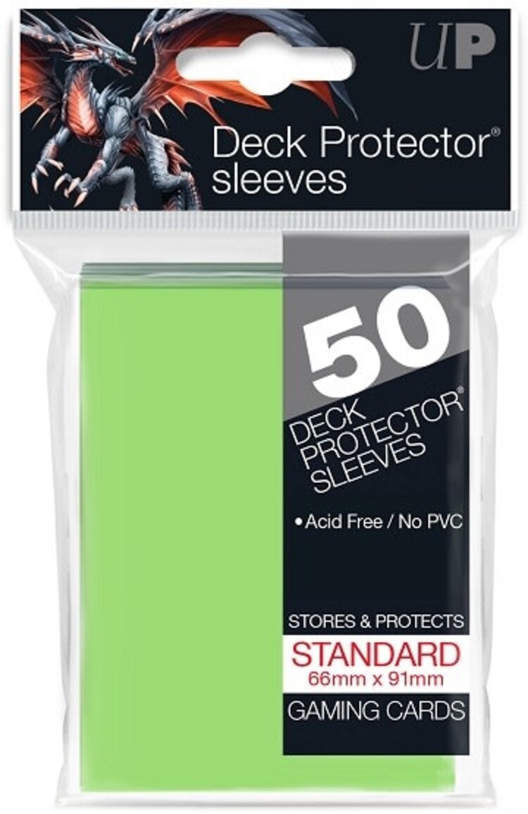 Ultra pro 84099 Ultra Pro Vert Lime «Standard» 66mm x 91mm / 50 sleeves