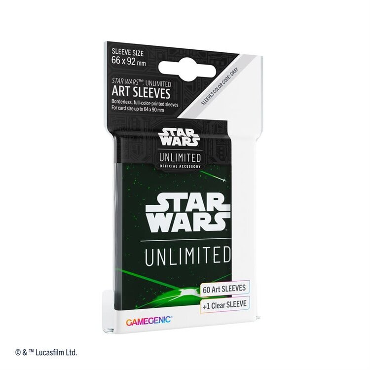 Gamegenic Star Wars: Unlimited: Art Sleeves: Card Back Green (ML)