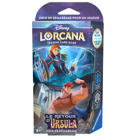 Ravensburger Disney Lorcana: Set 4: Le Retour D'Ursula: Deck De Démarrage: Anna & Hercule (FR) Disponible En Magasin seulement