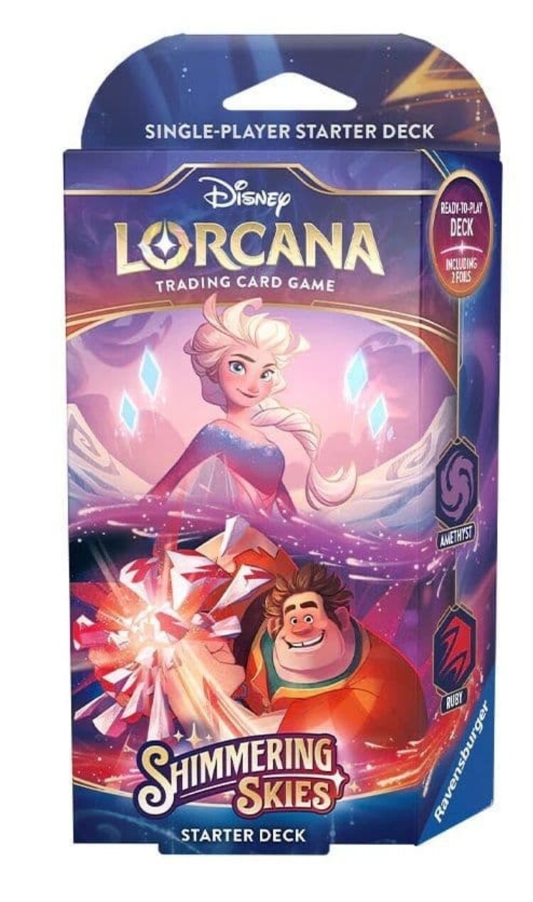 Ravensburger Disney Lorcana: Set 5: Shimmering Skies: Starter Deck: Elsa & Wreck-It Ralph (EN)