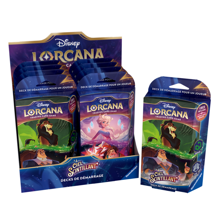 Ravensburger Disney Lorcana: Set 5: Ciel Scintillant: Decks De Démarrage: Elsa & Wreck-It Ralph (FR)