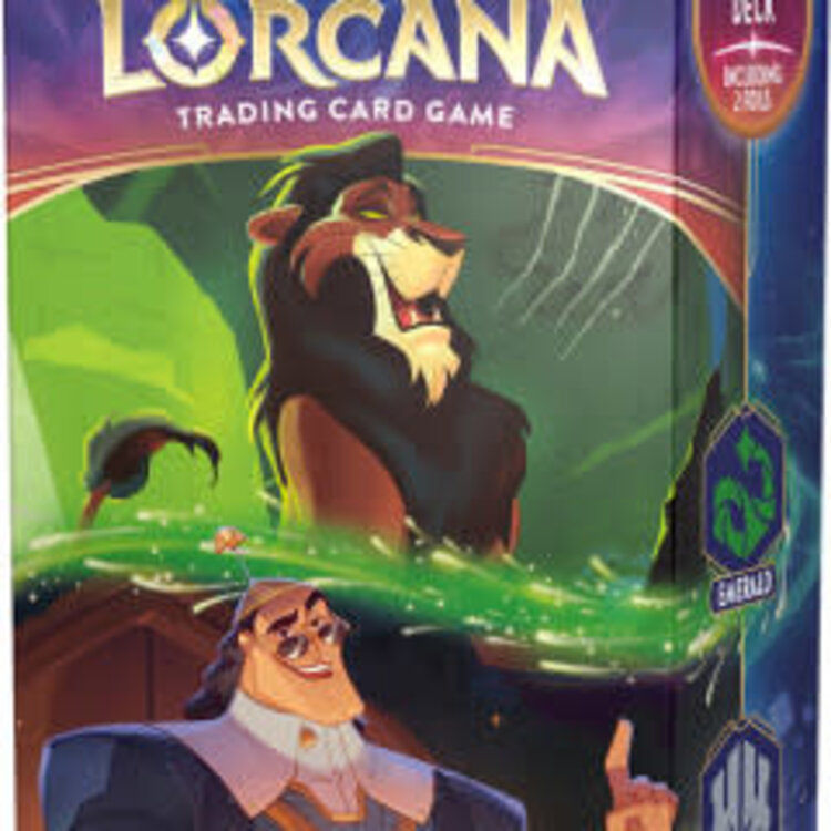 Ravensburger Disney Lorcana: Set 5: Ciel Scintillant: Decks De Démarrage: Scar-Kronk (FR)