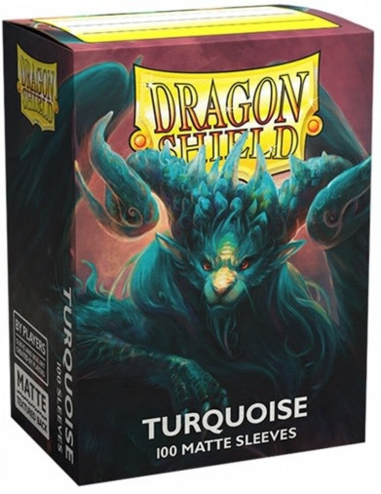 Arcane Tinmen AT-11055 Dragon Shield Matte Turquoise / 100ct Sleeves