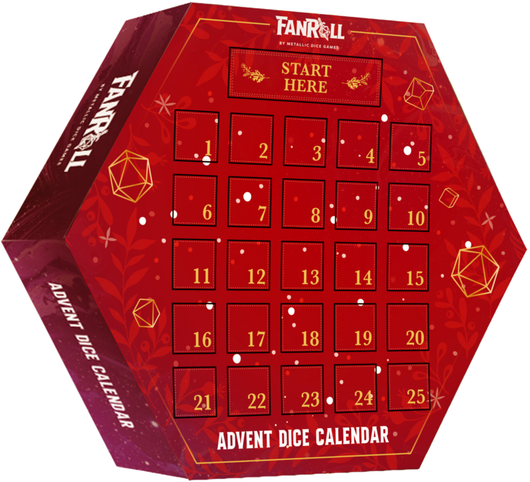 Fanroll Advent Dice Calendar 2024: Dice Fanroll