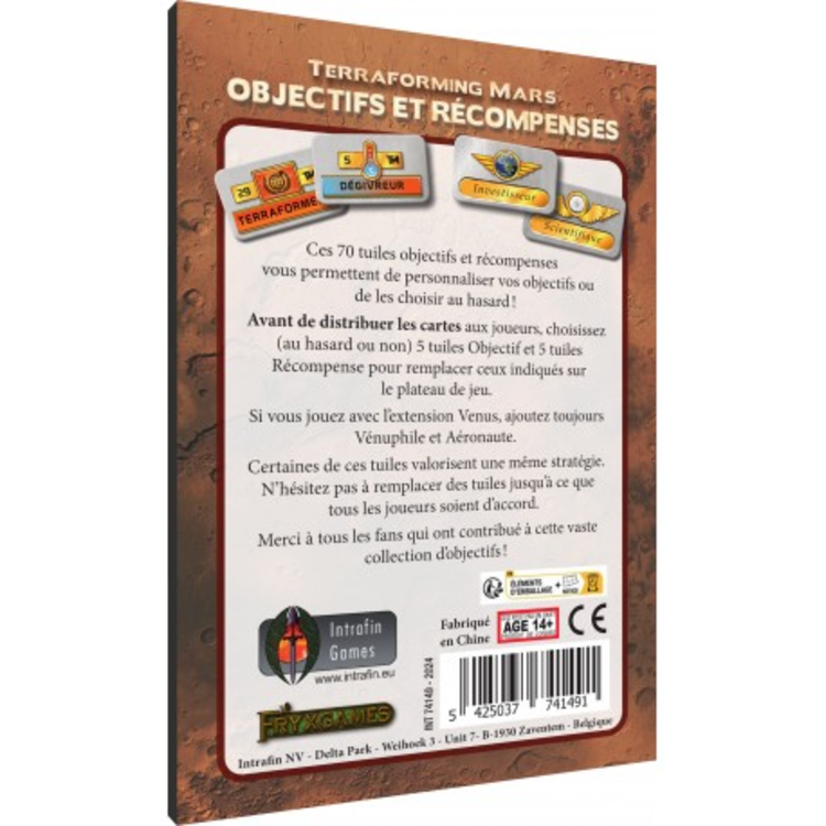 Intrafin Games Terraforming Mars: Ext. Objectifs Et Récompenses (FR)