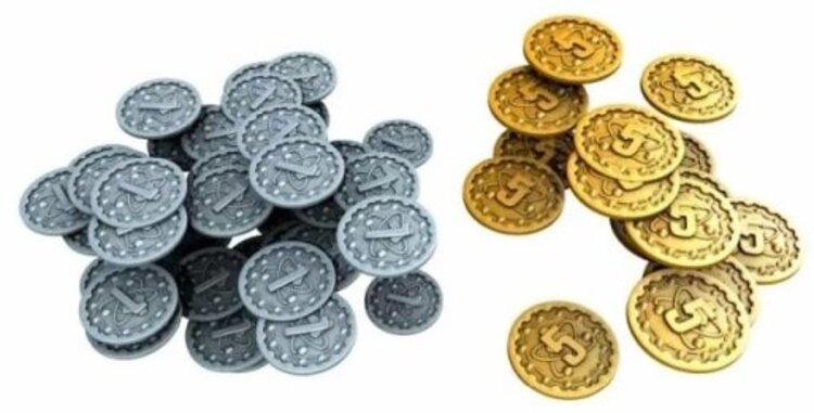 Board&Dice Nucleum: Ext. Metal Coins (ML)
