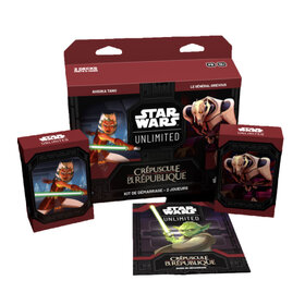 Fantasy Flight Games Star Wars: Unlimited: Crépuscule De La République: Starter 2 Joueurs (FR) Disponible en magasin seulement