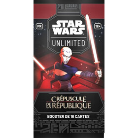 Fantasy Flight Games Star Wars: Unlimited: Crépuscule De La République: Booster (FR) Disponible en magasin seulement