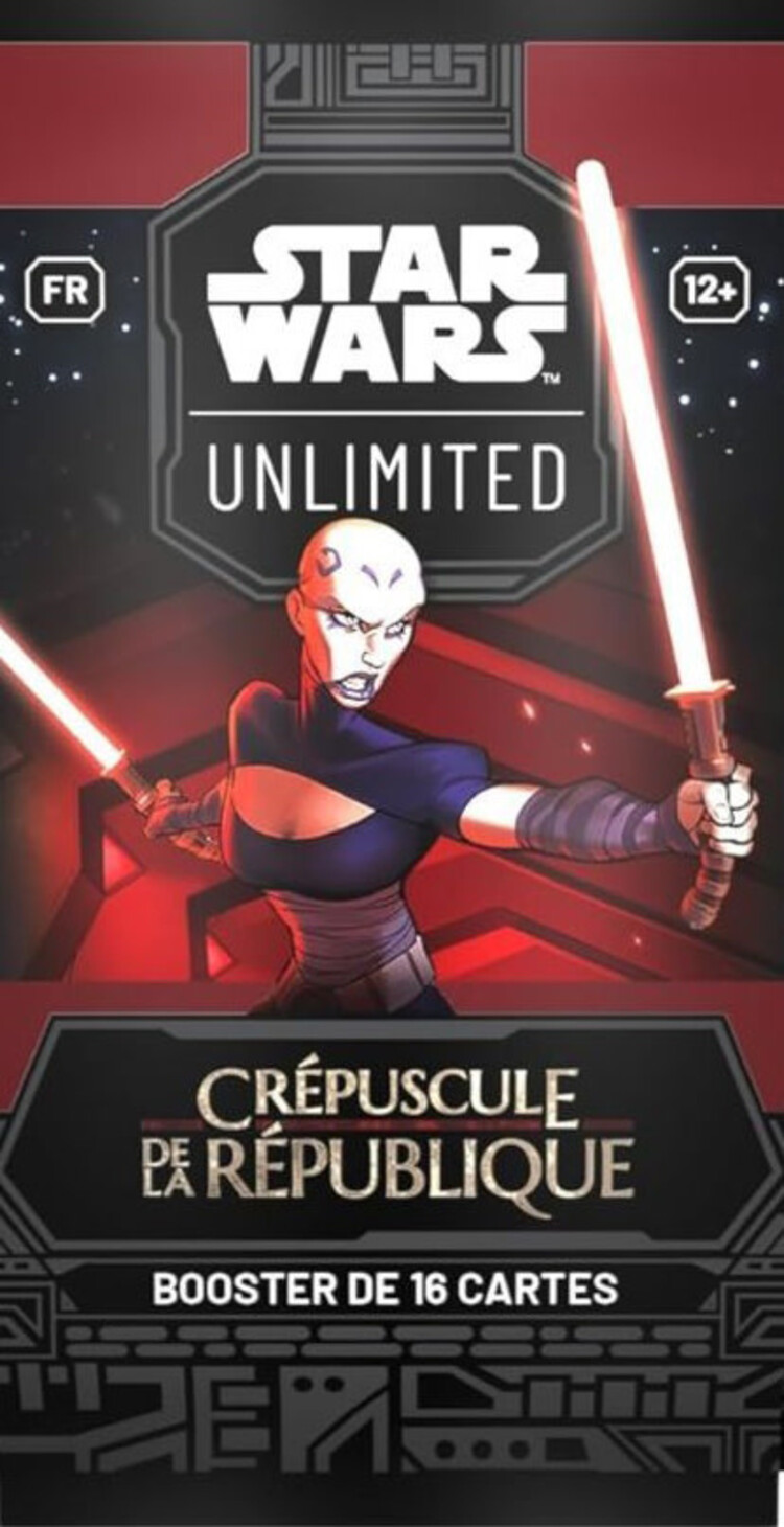 Fantasy Flight Games Star Wars: Unlimited: Crépuscule De La République: Booster (FR) Disponible en magasin seulement