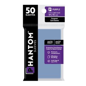 Capstone Games CSGPS3002 Phantom: Purple «Matte European» 59mm x 92 mm / 50 Sleeves