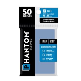 Capstone Games CSGPS3006 Phantom: Blue «Matte Chimera» 58mm x 89mm / 50 Sleeves
