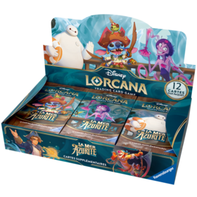 Ravensburger Disney Lorcana: Set 6: La Mer d'Azurite: Booster Pack: Boîte Complète (FR) Disponible en Magasin Seulement
