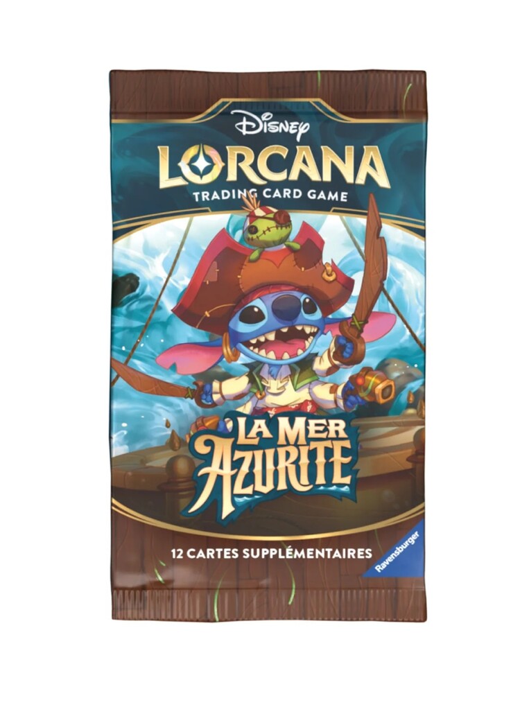 Ravensburger Disney Lorcana: Set 6: La Mer d'Azurite: Paquet Booster (FR) Disponible en Magasin Seulement