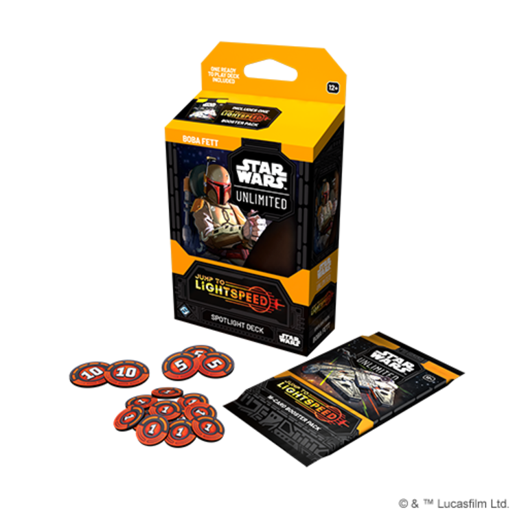 Fantasy Flight Games Star Wars: Unlimited: Jump to Lightspeed: Boba Fett: Starter (EN)