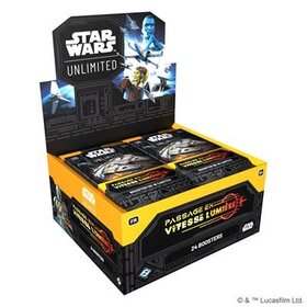Fantasy Flight Games Star Wars: Unlimited: Passage En Vitesse Lumière: Boîte De Booster (FR) Disponible en magasin seulement