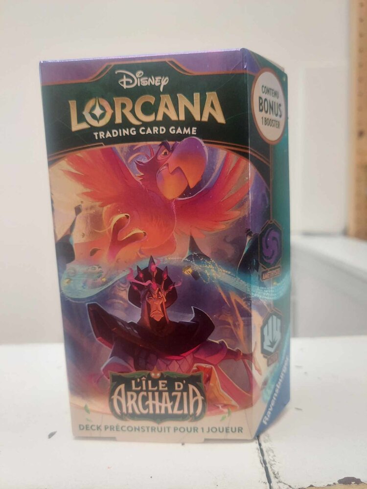 Ravensburger Disney Lorcana: Set 7: L'ile d'Archazia: Deck De Démarrage: Iago-Jafar (FR)