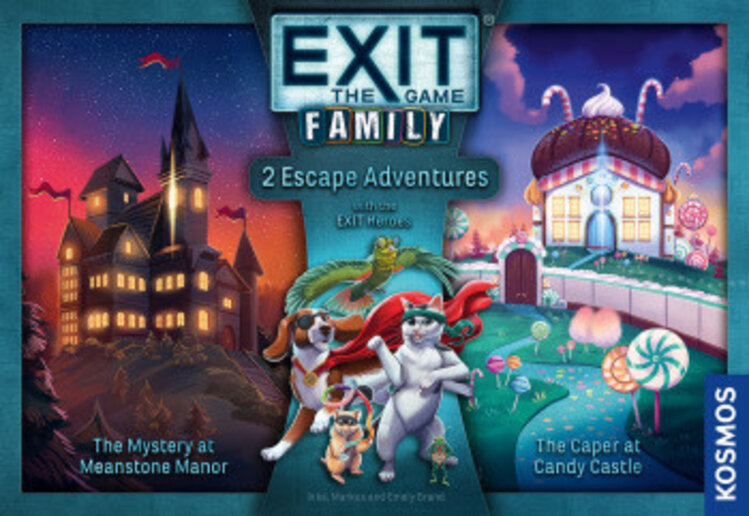 Thames & Kosmos Exit: Family: 2 Escape Adventures: The Mystery At Meanstone Manor, The Caper At Candy Castle (EN)