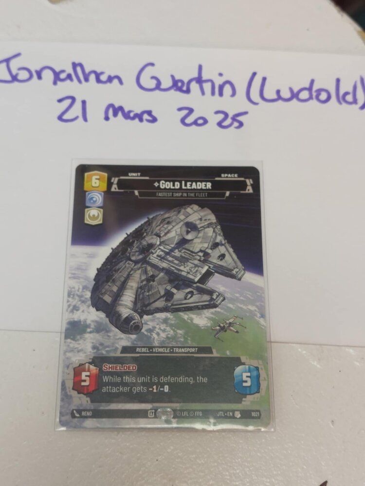 Fantasy Flight Games 1021: Gold Leader: Fastest Ship in the Fleet (Prestige): Jump to Lightspeed (JTL) (EN) disponible en magasin seulement