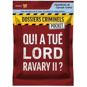 Platonia Games Dossiers Criminels: Pocket: Qui A Tué Lord Ravary II ? (FR)