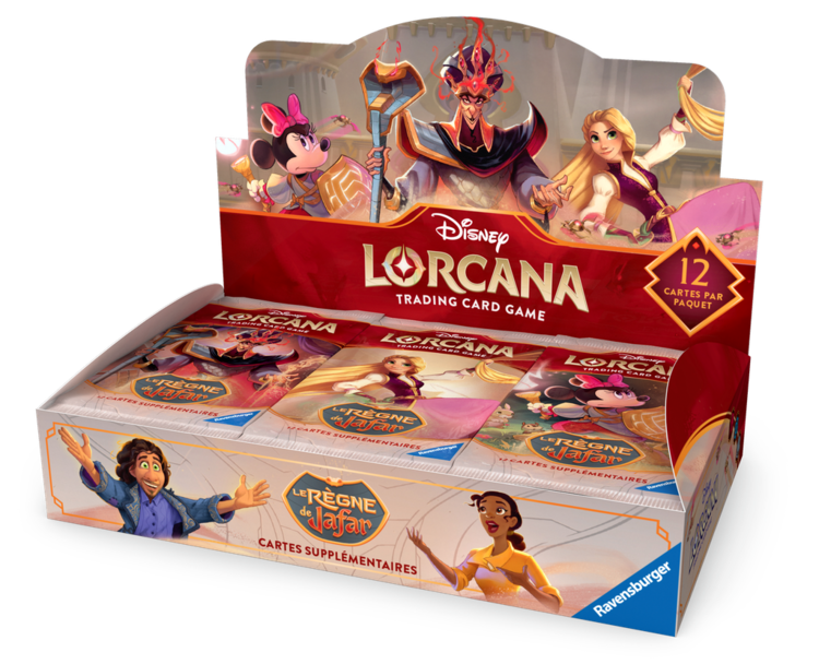 Ravensburger Disney Lorcana: Set 8: Règne De Jafar: Booster Pack: Boite Complète (FR) Disponible en magasin seulement