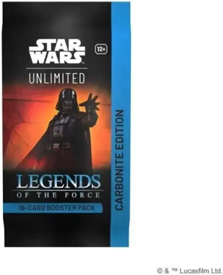 Fantasy Flight Games Star Wars: Unlimited: Legends Of The Force: Carbonite Booster (EN) Disponible en magasin seulement