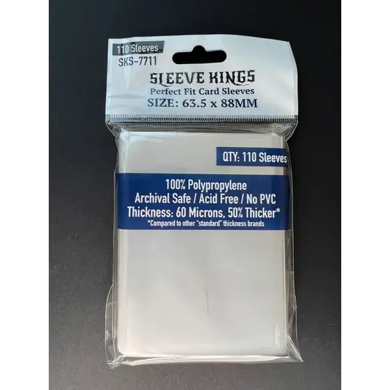 Sleeve Kings Card Sleeves Sleeve Kings 55-Count Mini European Card Sleeves Clear, 44x68mm, Acid-Free, Extra Thick Premium Card Sleeves 55 Pack Sleeve Kings Card Sleeves Sleeve Kings 55-Count Mini European Card Sleeves Clear, 44x68mm, Acid-Free, Extra Thick Premium Card Sleeves 55 Pack