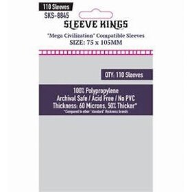 Sleeve Kings SKS-8845 «Mega Civilization Compatible» 75mm X 105mm / 110 Kings - Sleeve
