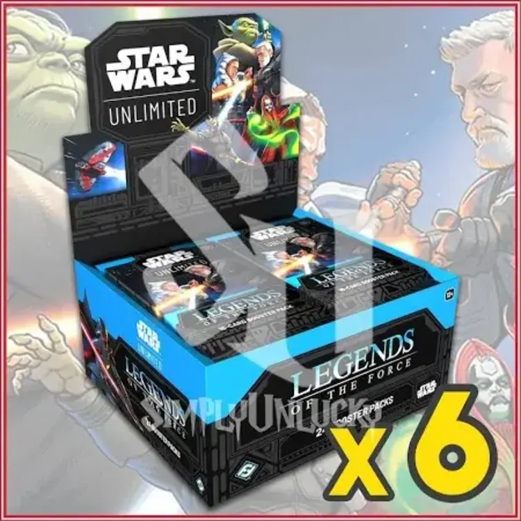 Fantasy Flight Games Star Wars: Unlimited: Legends Of The Force: Booster Box Case (EN) Comptant ou Debit Seulement
