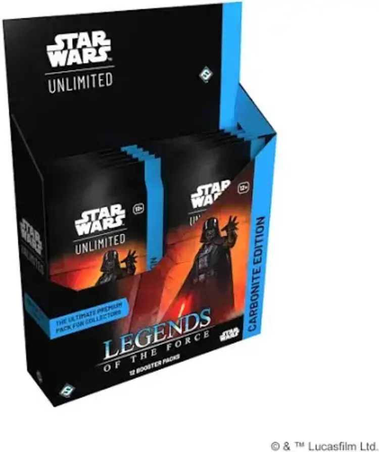 Fantasy Flight Games Star Wars: Unlimited: Legends Of The Force: Carbonite Booster: Box (EN) Disponible en magasin seulement